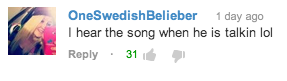 The Top Comment on "Bed Intruder" song
